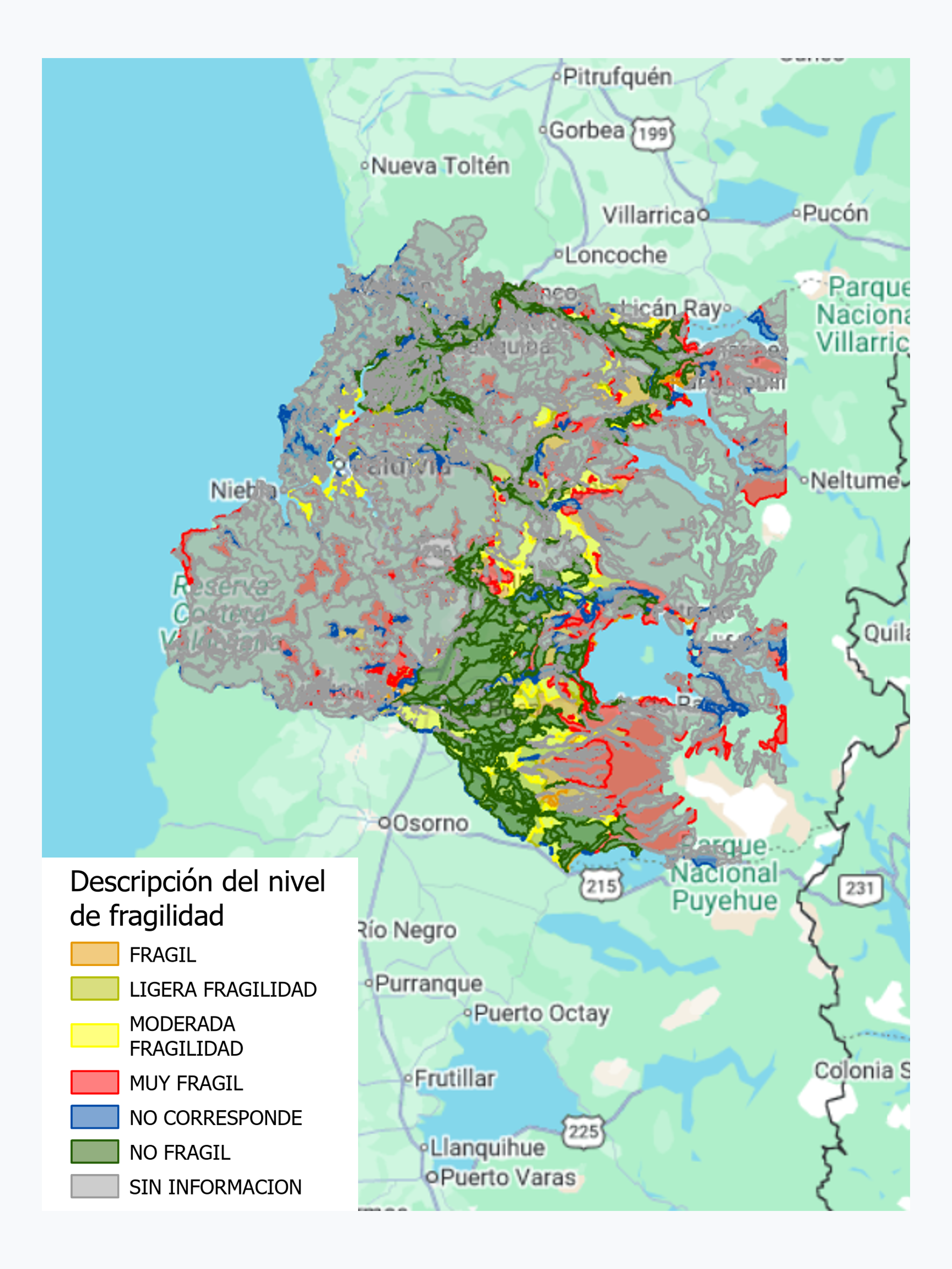 Áreas aptas para la recuperación de suelos degradados, Región de Los Ríos (2001-2003)